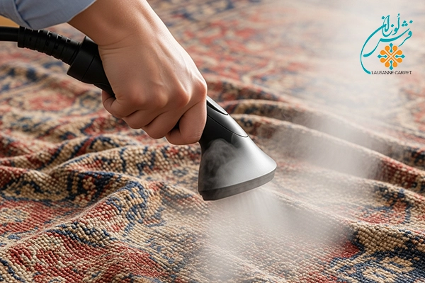 Removing wrinkles with steam cleaning